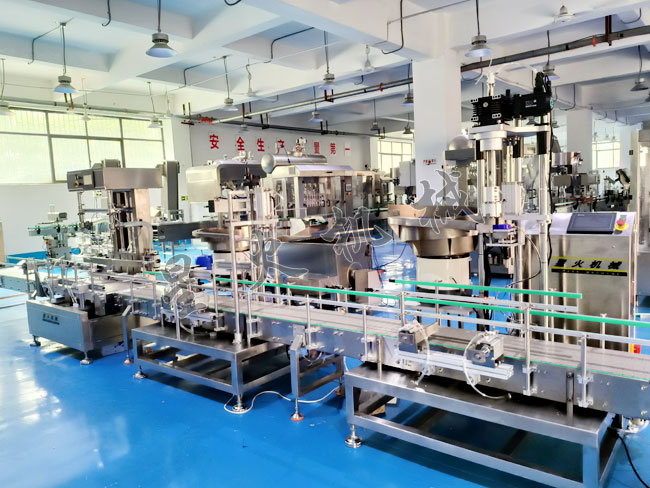 江蘇電子定量稱重灌裝-壓蓋-旋蓋生產(chǎn)線